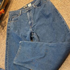 L.L. Bean 14 Reg Blue Jeans 0AJR9 FLAWS Zipper is Finicky